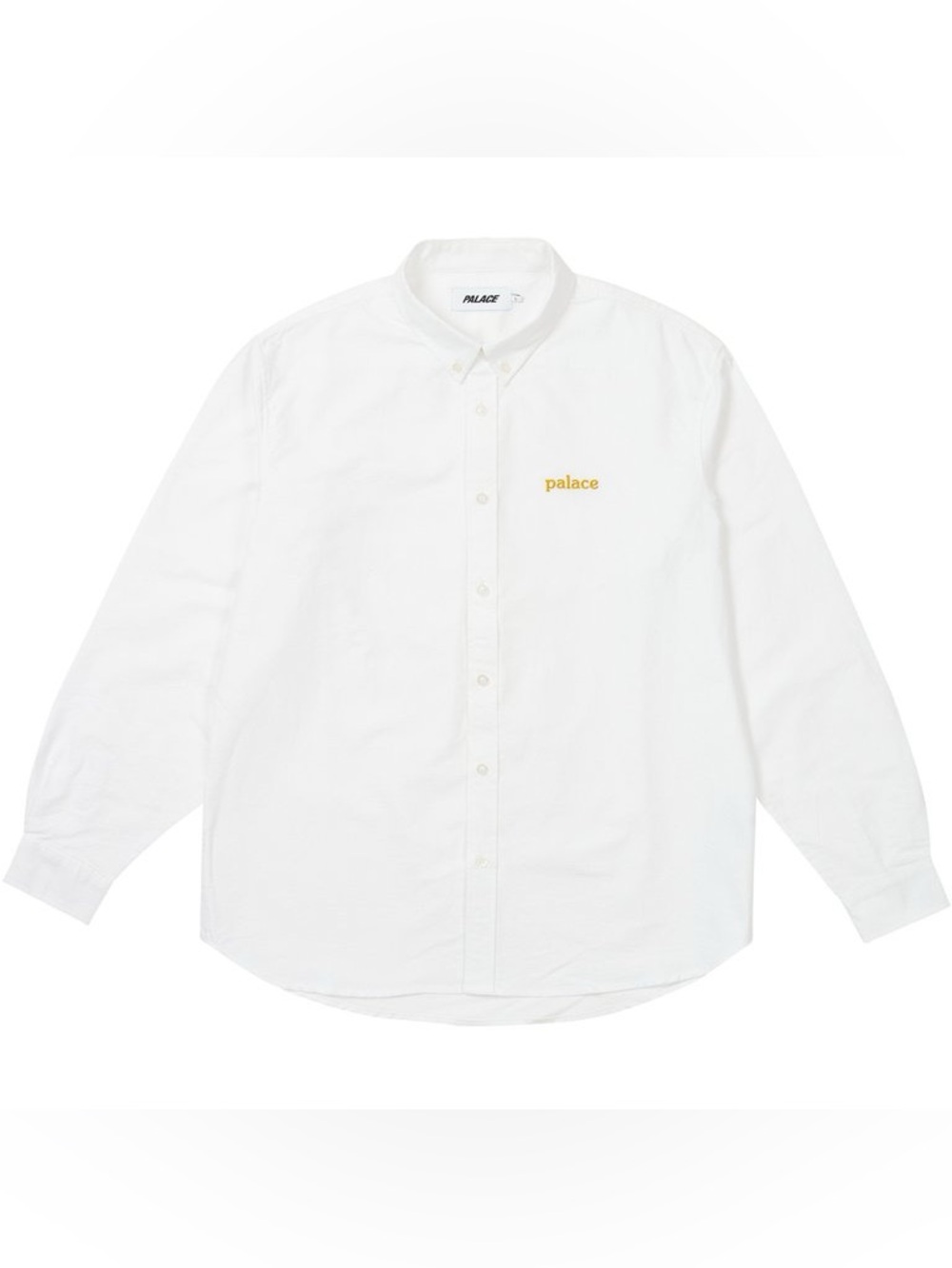 Palace Skateboards Oxford Shirt in "White" Long Sleeve Button Up Logo SS25 XL